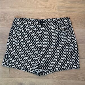 INC International Concepts Black and White High Waist Polka Dot Shorts